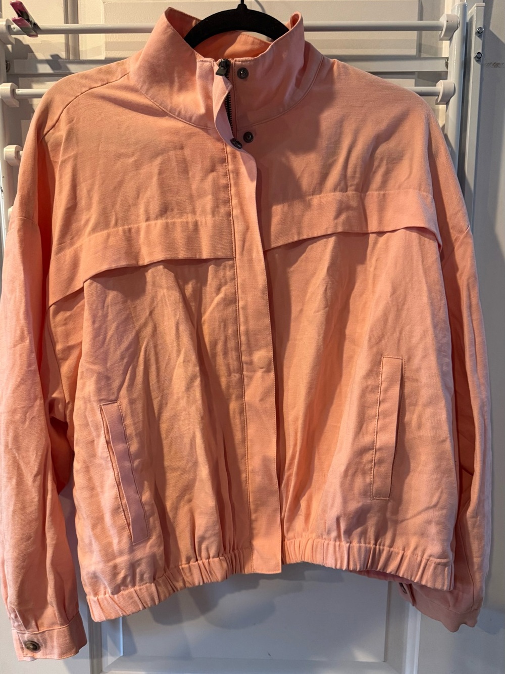 Nine West Peach Bomber Jacket
